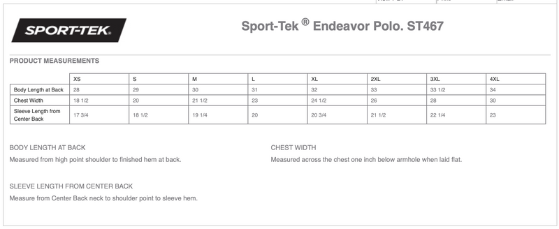 Rexius Sport-Tek Endeavor Polo